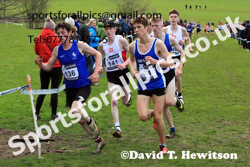 Mens Under-20s 2022 CAU Inter Counties Cross Country, Prestwold Hall, Loughborough.  Photo: David T. Hewitson/Sports for All Pics